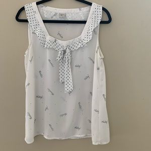 Mickey and Minnie printed blouse